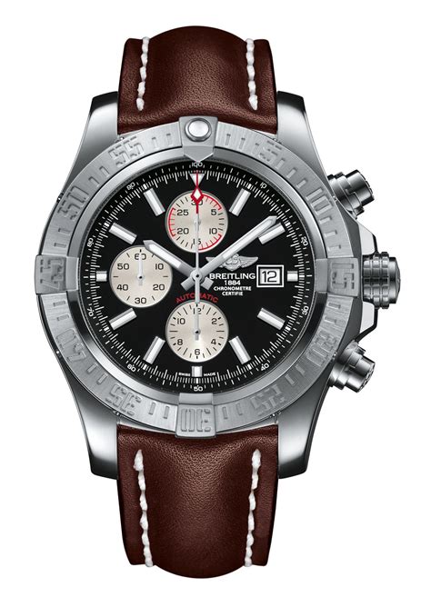 breitling avenger 2 leather strap|Breitling watch leather straps.